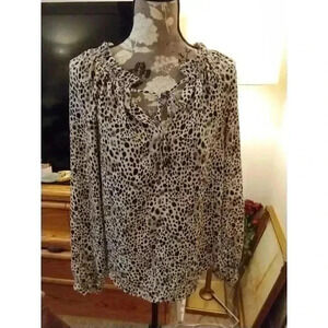 A NEW DAY ANIMAL PRINT BLOUSE